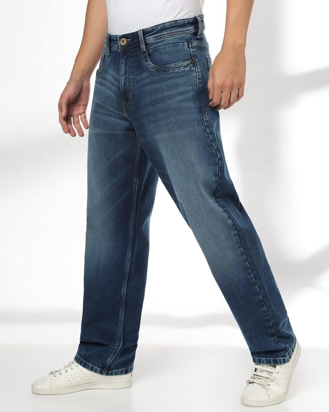 DNMX | Men Lightly Washed Slim Fit Jeans|1