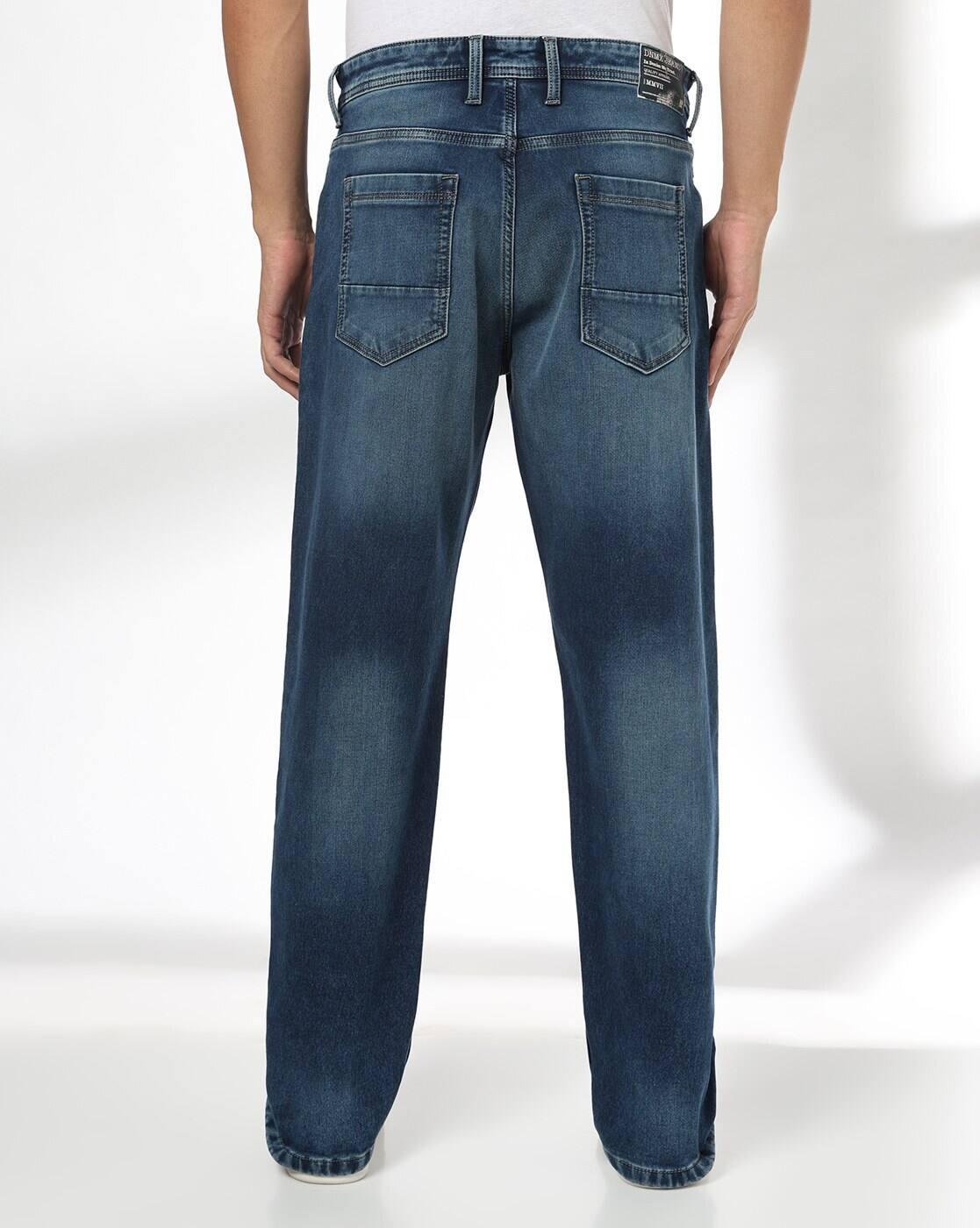 DNMX | Men Lightly Washed Slim Fit Jeans|2