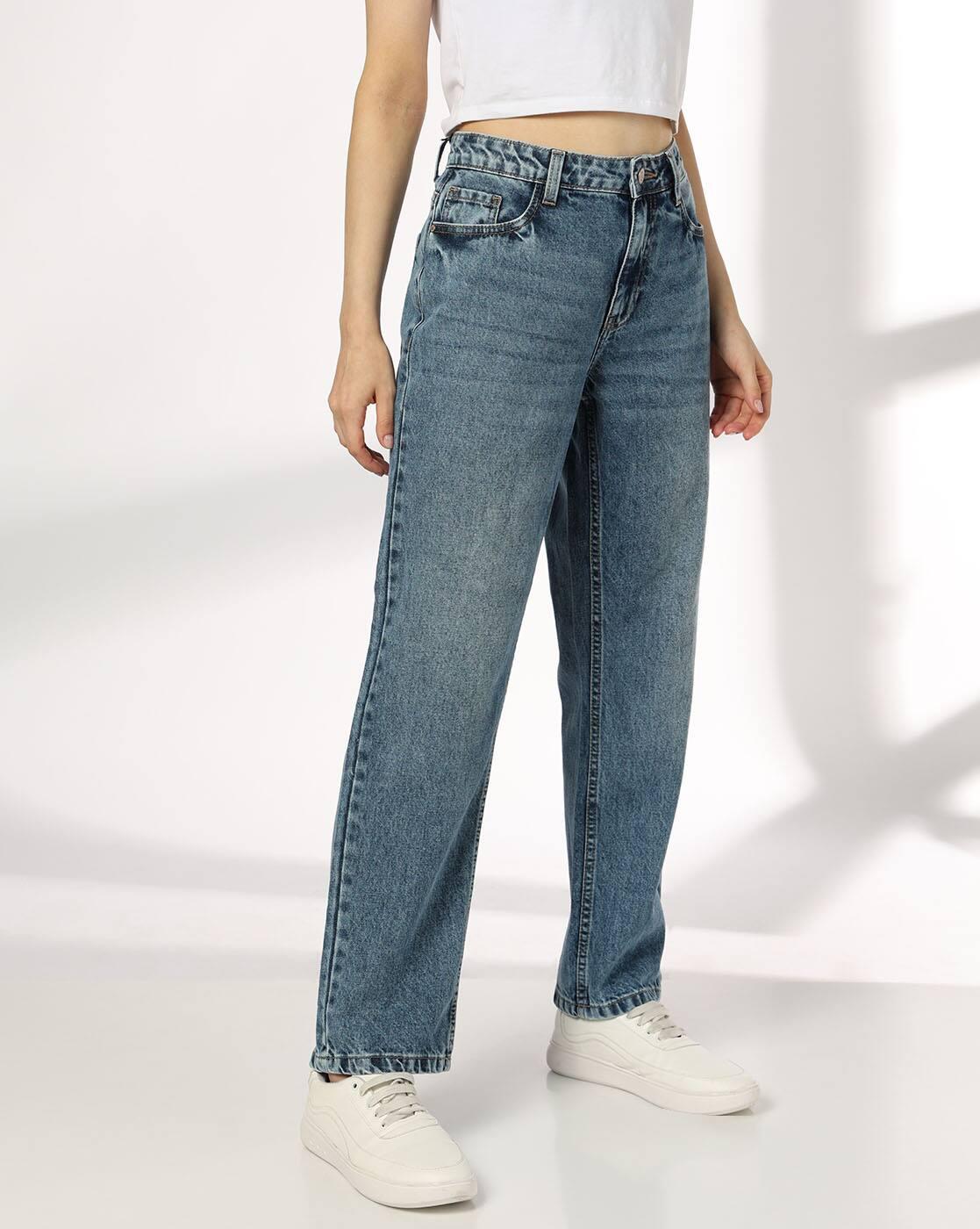 DNMX | Women Washed Slim Fit Jeans|1