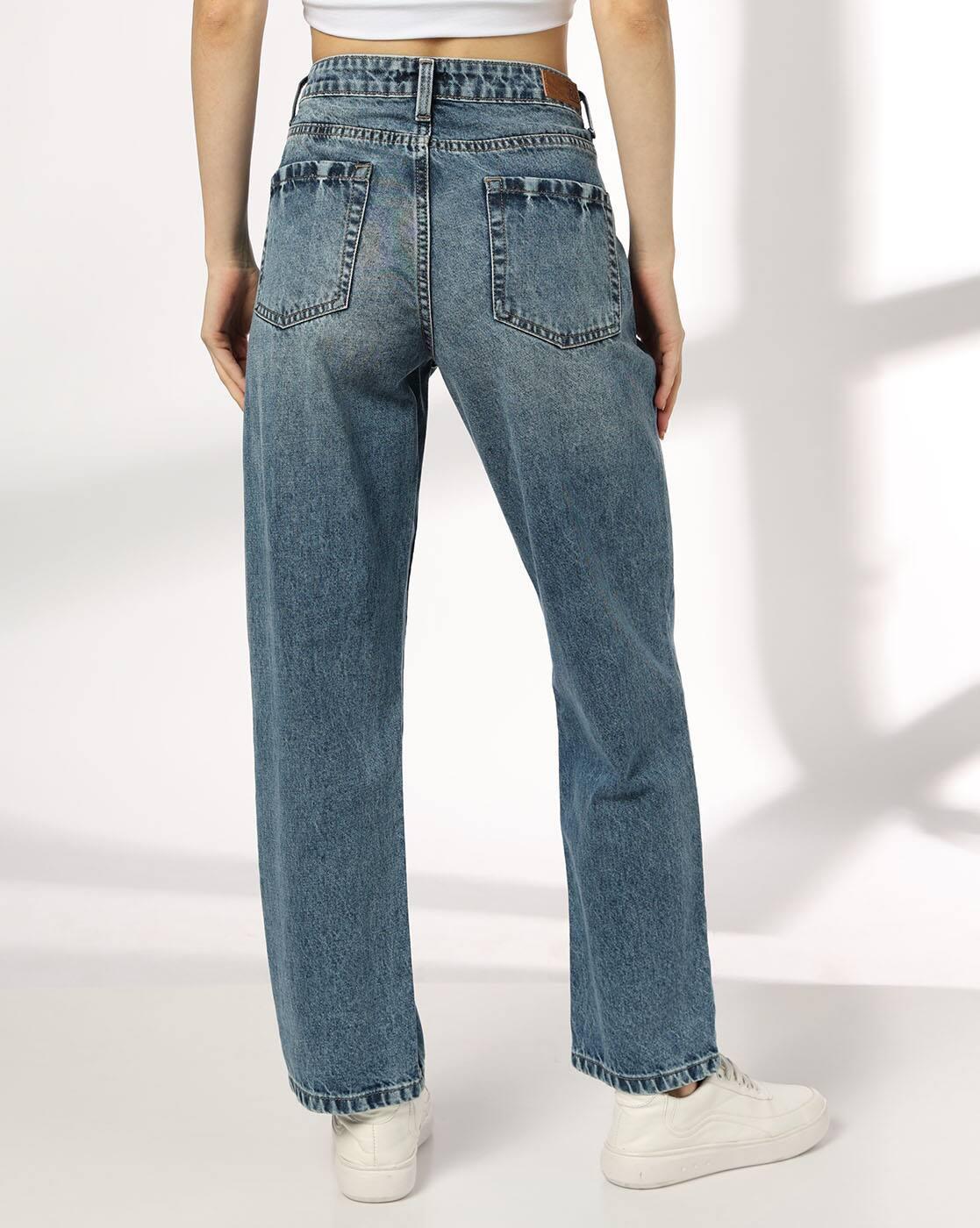 DNMX | Women Washed Slim Fit Jeans|2