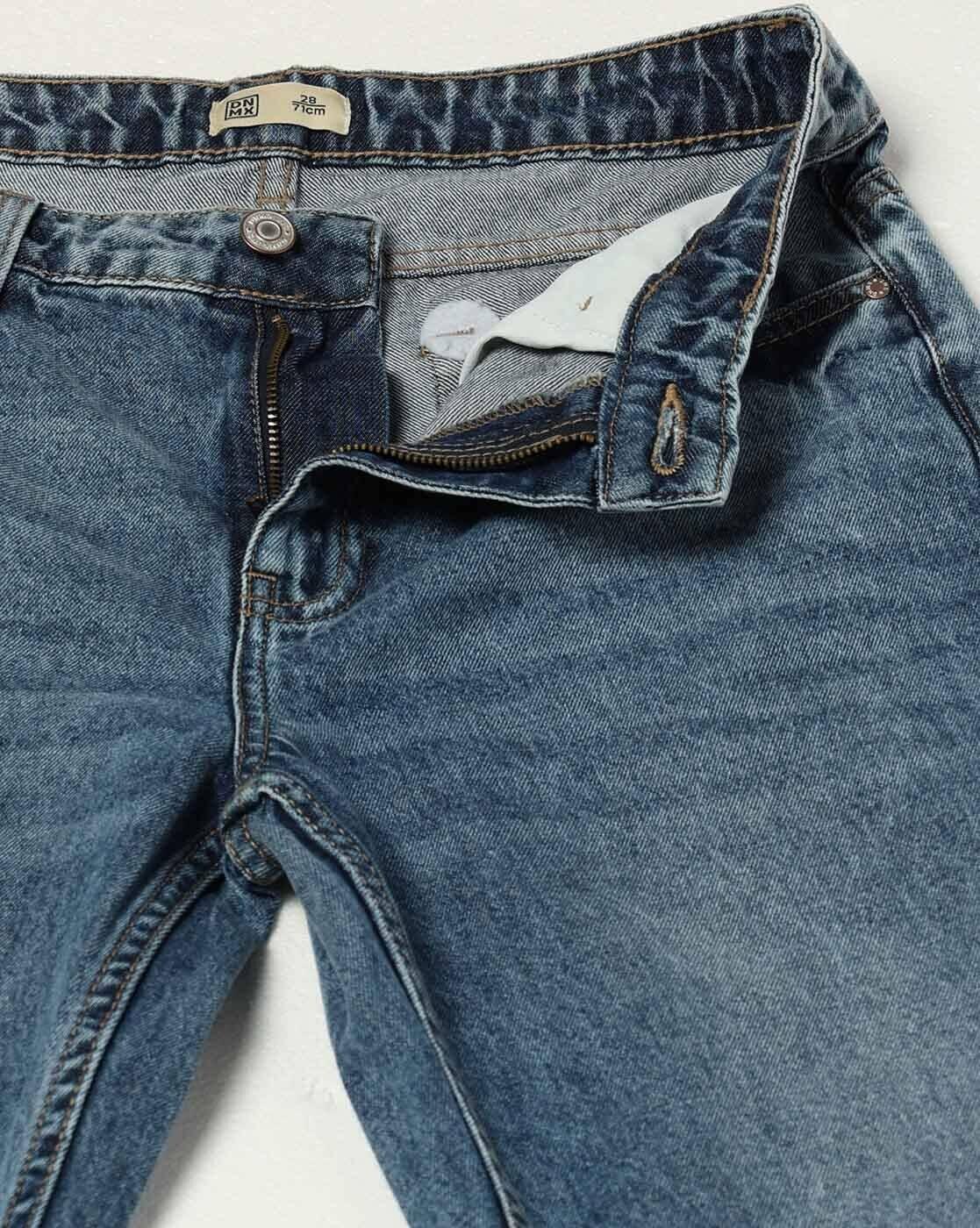 DNMX | Women Washed Slim Fit Jeans|4