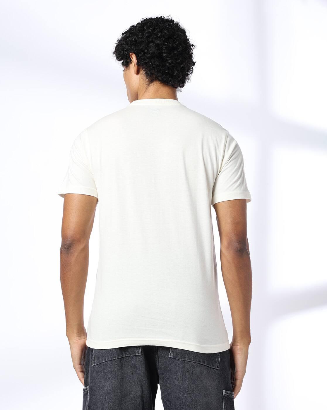 DNMX | Men Graphic Print Regular Fit Crew-Neck T-Shirt|2