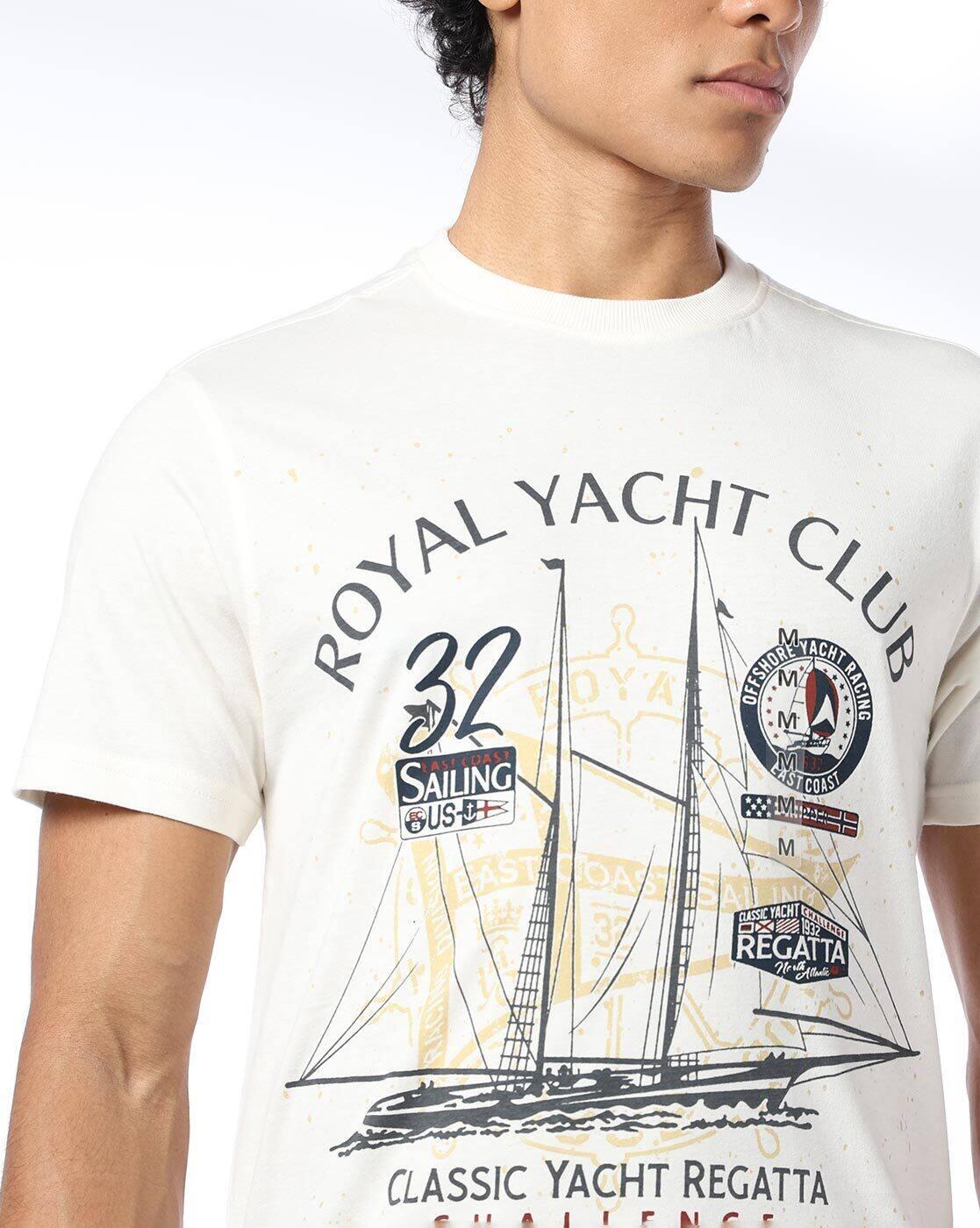 DNMX | Men Graphic Print Regular Fit Crew-Neck T-Shirt|3