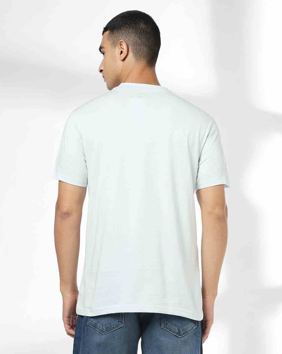 DNMX | Men Printed Regular Fit Crew-Neck T-Shirt|2