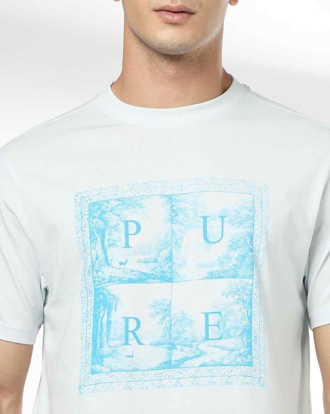 DNMX | Men Printed Regular Fit Crew-Neck T-Shirt|3