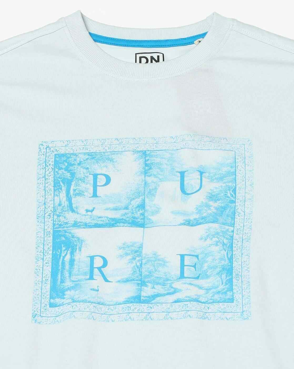 DNMX | Men Printed Regular Fit Crew-Neck T-Shirt|4