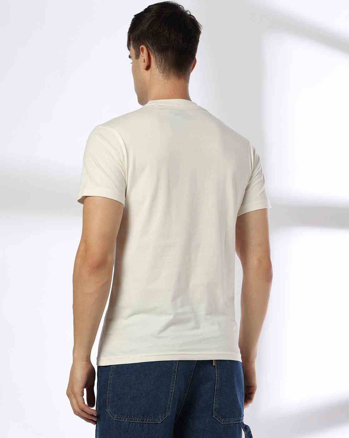 DNMX | Men Printed Regular Fit Crew-Neck T-Shirt|2