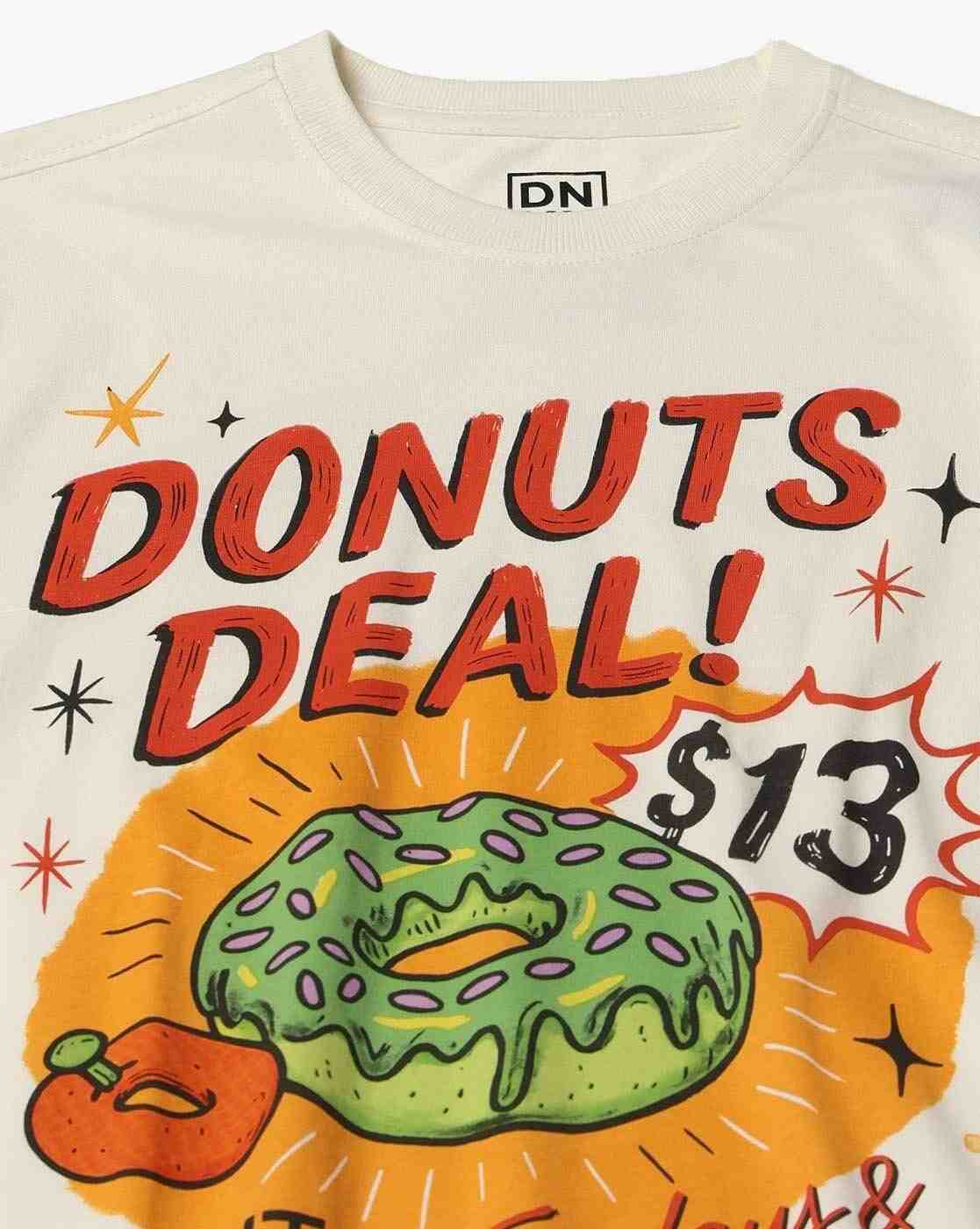 DNMX | Men Printed Regular Fit Crew-Neck T-Shirt|4