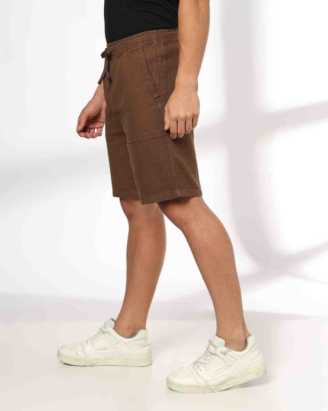 DNMX | Men Regular Fit Shorts with Insert Pockets|1