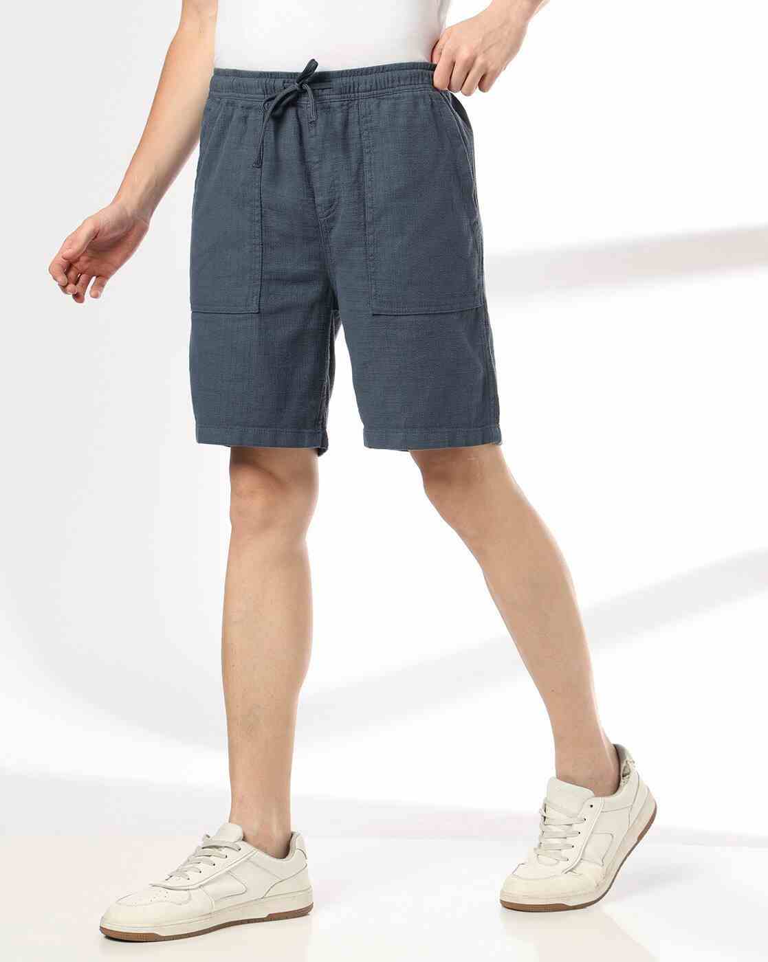 DNMX | Men Regular Fit Knit Shorts with Insert Pockets|0