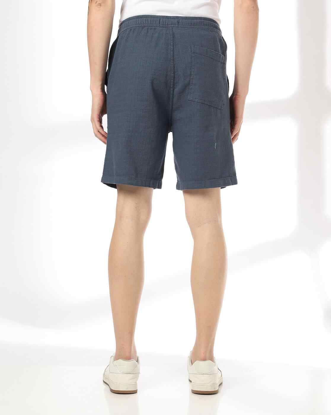 DNMX | Men Regular Fit Knit Shorts with Insert Pockets|2