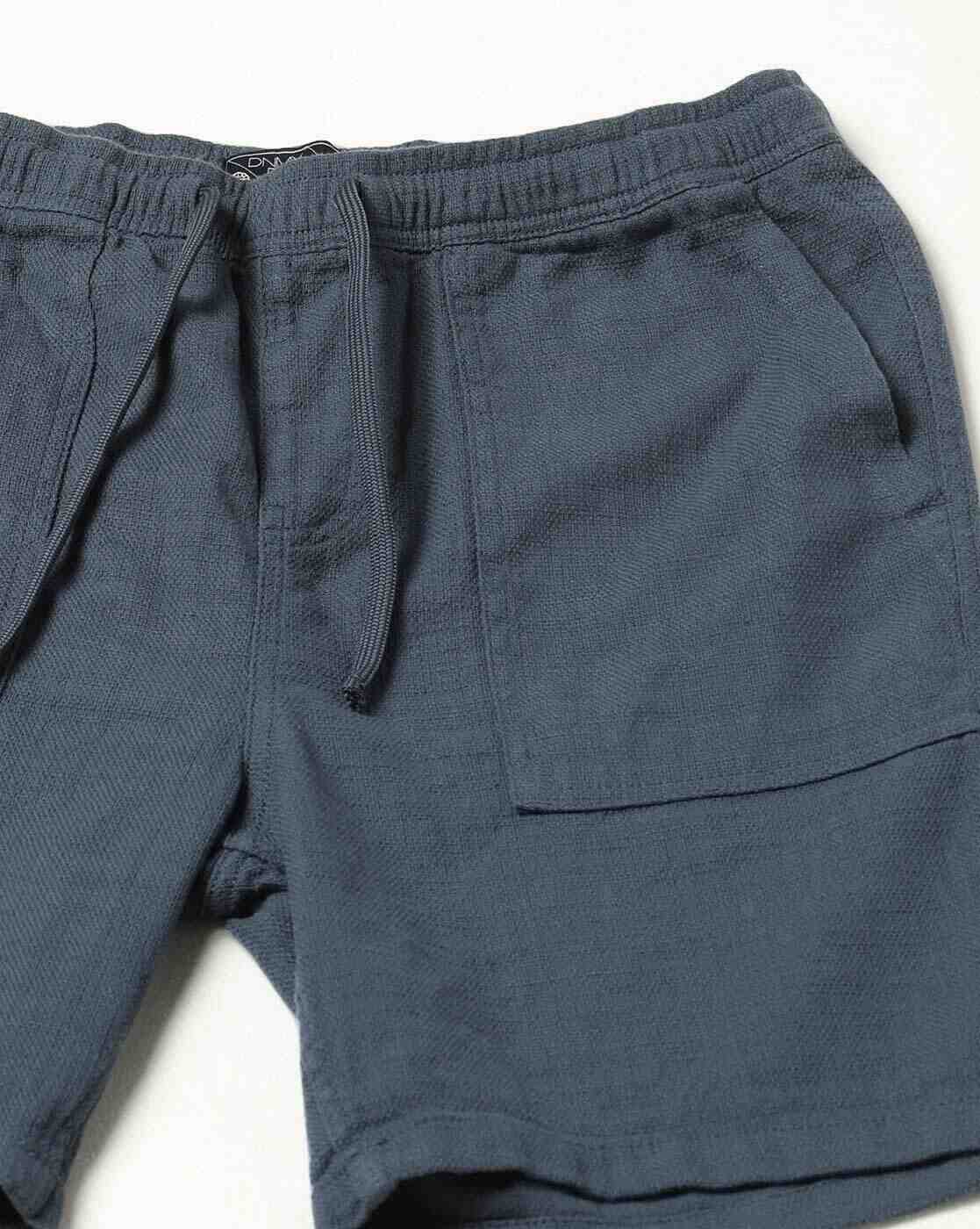 DNMX | Men Regular Fit Knit Shorts with Insert Pockets|4