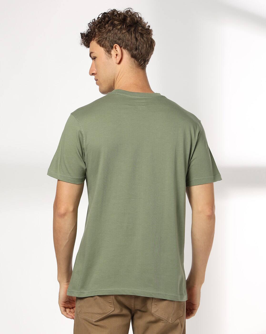 DNMX | Men Printed Regular Fit Crew-Neck T-Shirt|2