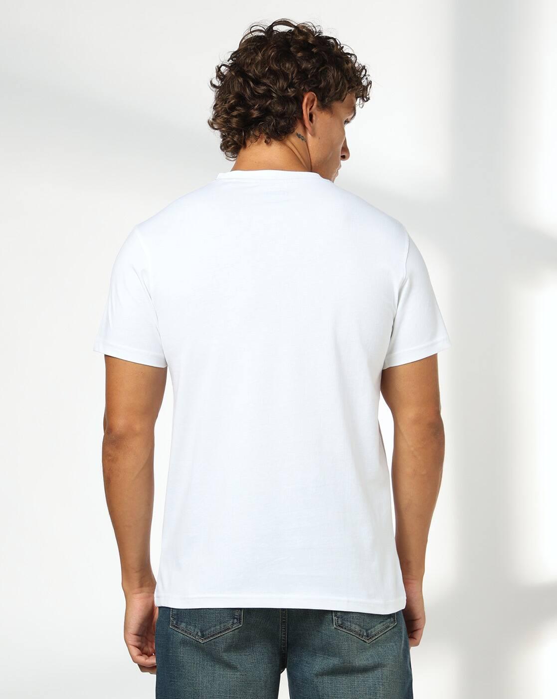 DNMX | Men Graphic Print Regular Fit Crew-Neck T-Shirt|2