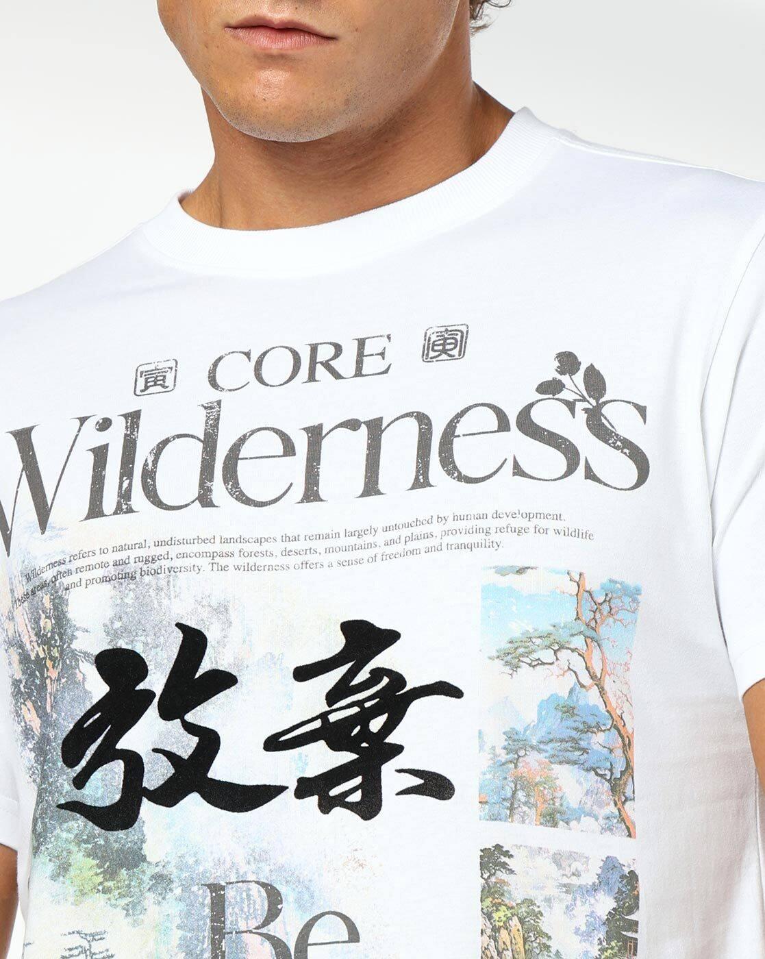 DNMX | Men Graphic Print Regular Fit Crew-Neck T-Shirt|3