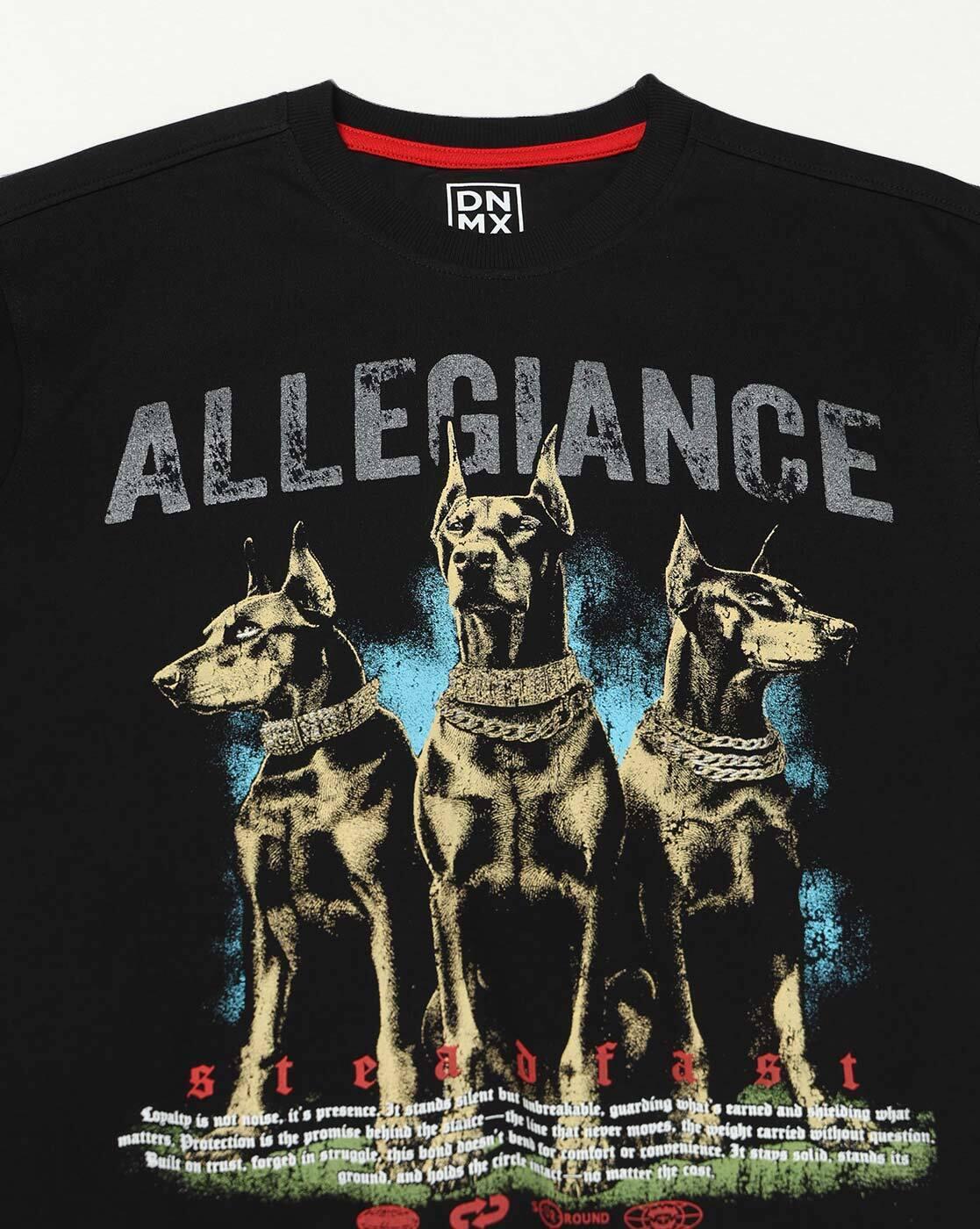 DNMX | Men Graphic Print Regular Fit Crew-Neck T-Shirt|5