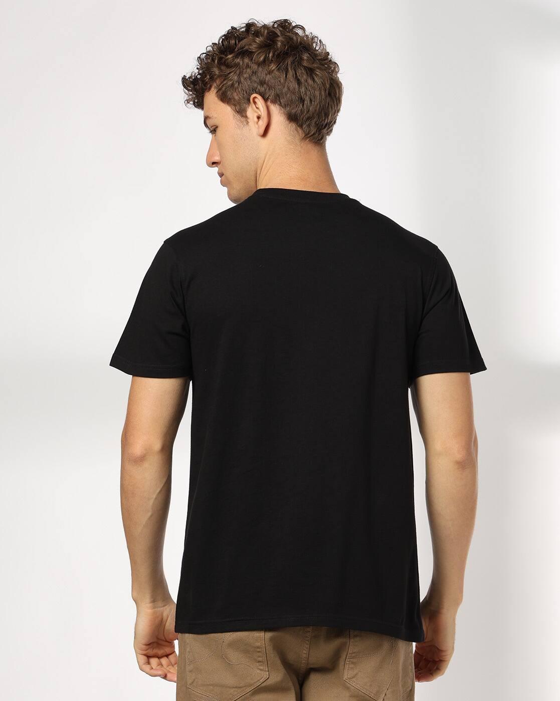 DNMX | Men Graphic Print Regular Fit Crew-Neck T-Shirt|2