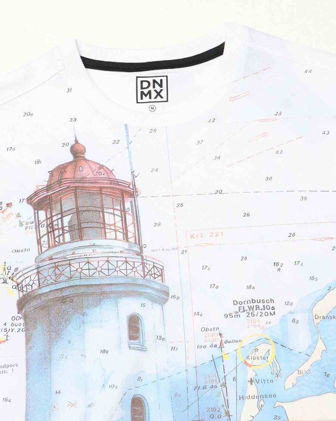 DNMX | Men Graphic Print Regular Fit Crew-Neck T-Shirt|4