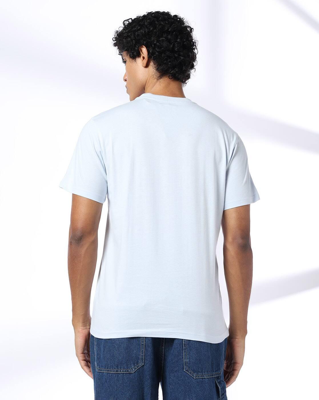 DNMX | Men Graphic Print Regular Fit Crew-Neck T-Shirt|2