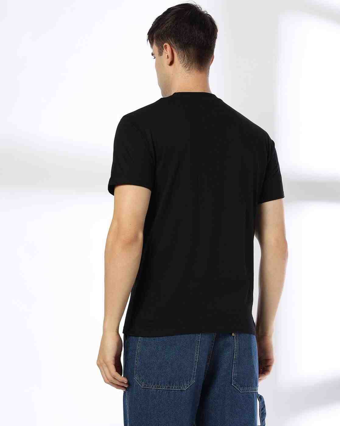 DNMX | Men Graphic Print Regular Fit Crew-Neck T-Shirt|2