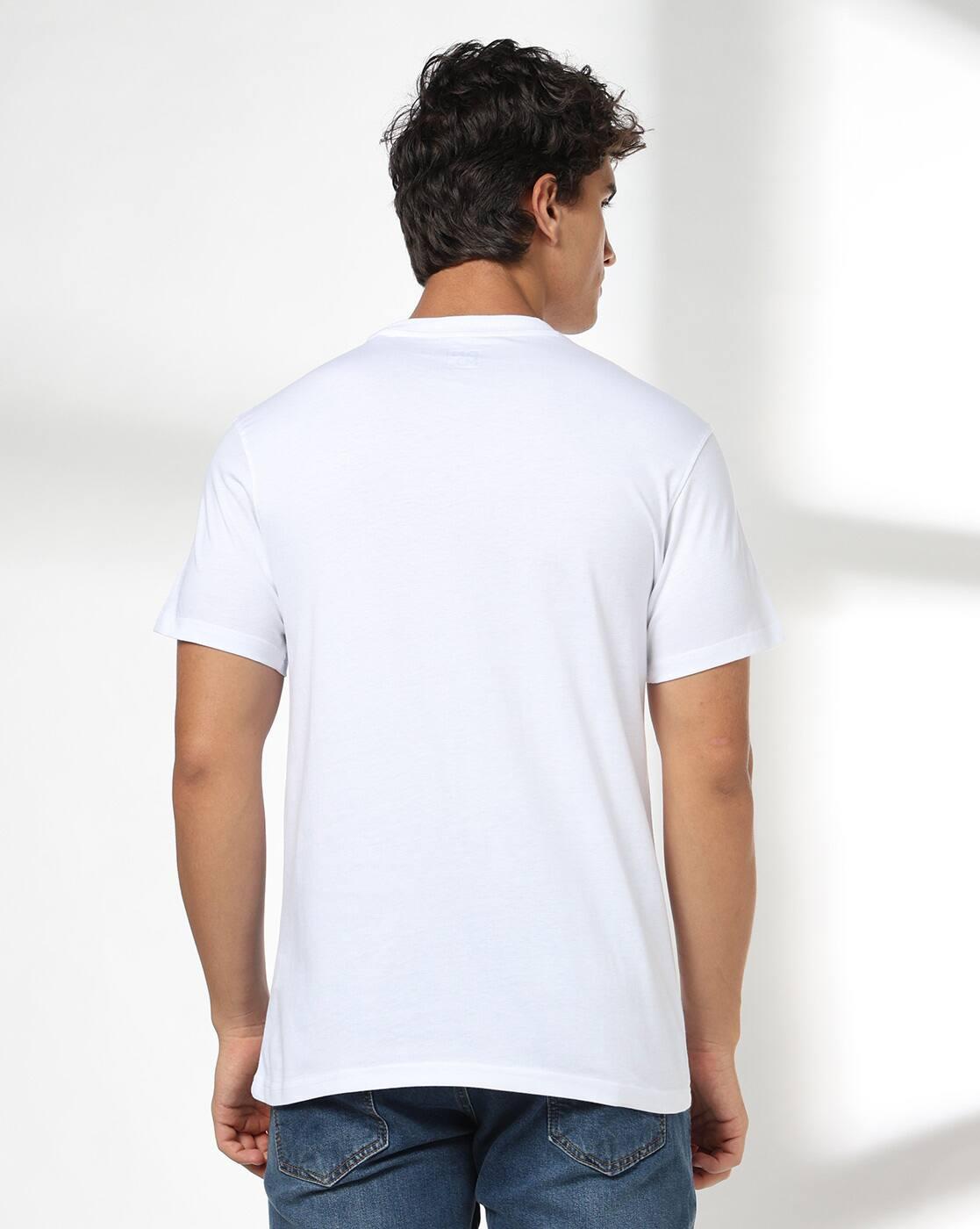 DNMX | Men Graphic Print Regular Fit Crew-Neck T-Shirt|2