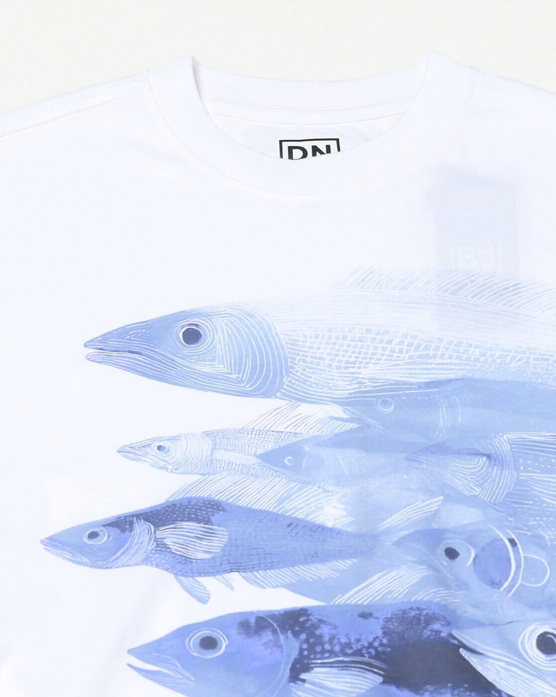 DNMX | Men Graphic Print Regular Fit Crew-Neck T-Shirt|5