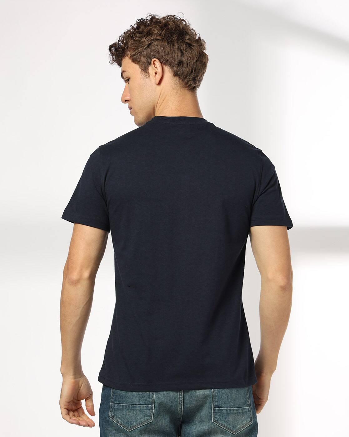 DNMX | Men Graphic Print Regular Fit Crew-Neck T-Shirt|2