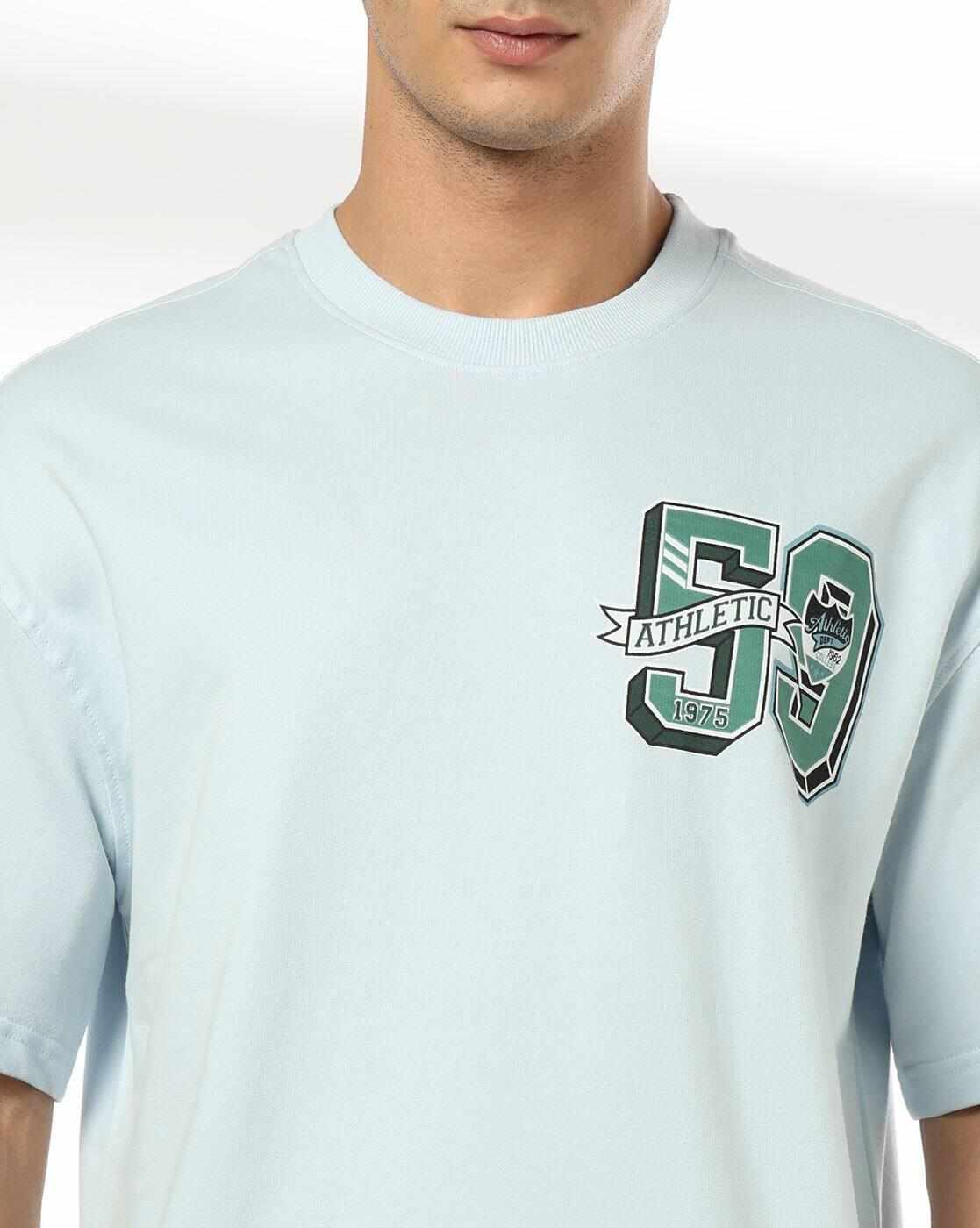 DNMX | Men Graphic Print Boxy Fit Crew-Neck T-Shirt|4