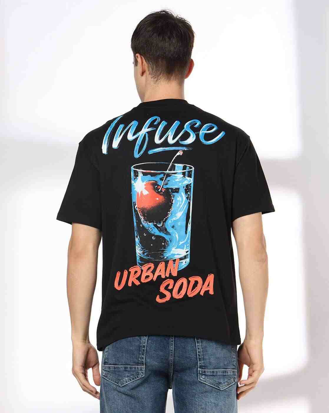 DNMX | Men Graphic Print Boxy Fit Crew-Neck T-Shirt|3