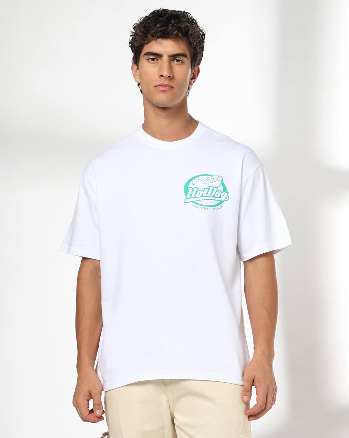 DNMX | Men Graphic Print Boxy Fit Crew-Neck T-Shirt|1