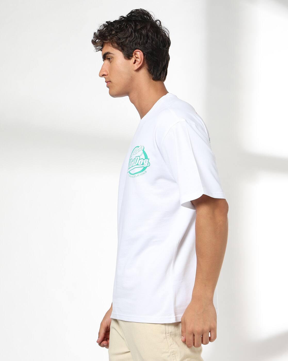 DNMX | Men Graphic Print Boxy Fit Crew-Neck T-Shirt|2