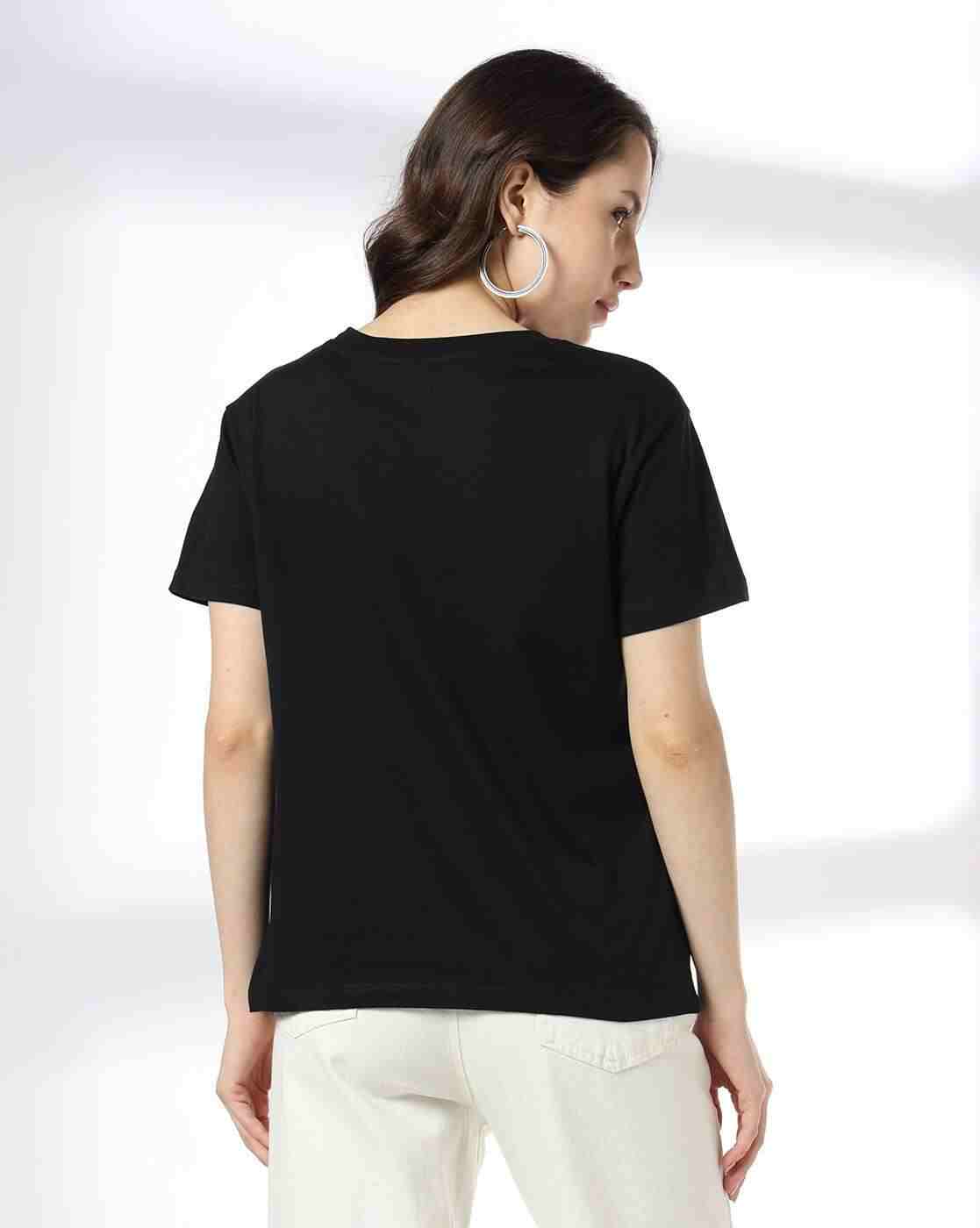 DNMX | Women Printed Relaxed Fit Crew-Neck T-Shirt|2