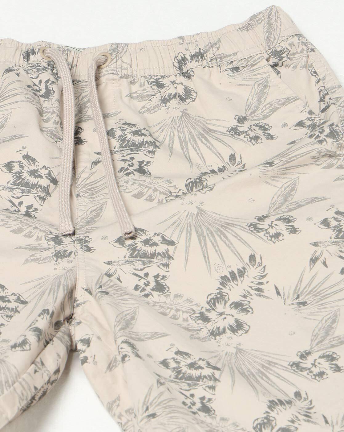 DNMX | Men Floral Print Slim Fit Shorts|4
