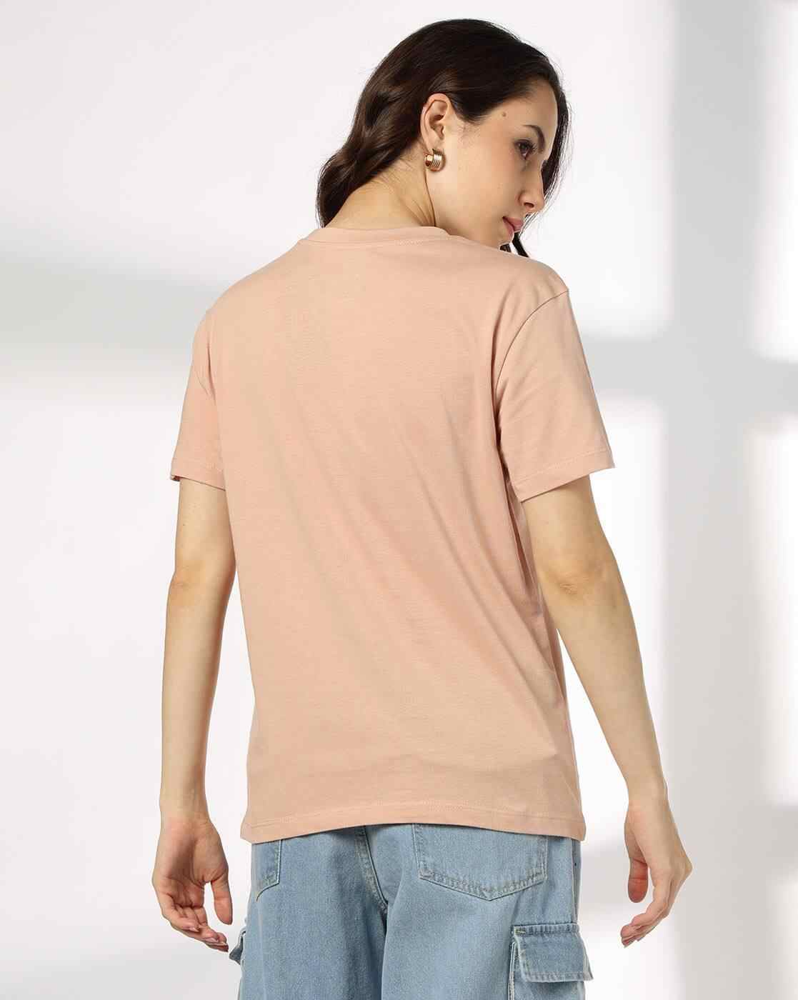 DNMX | Women Graphic Print Boxy Fit Crew-Neck T-Shirt|2