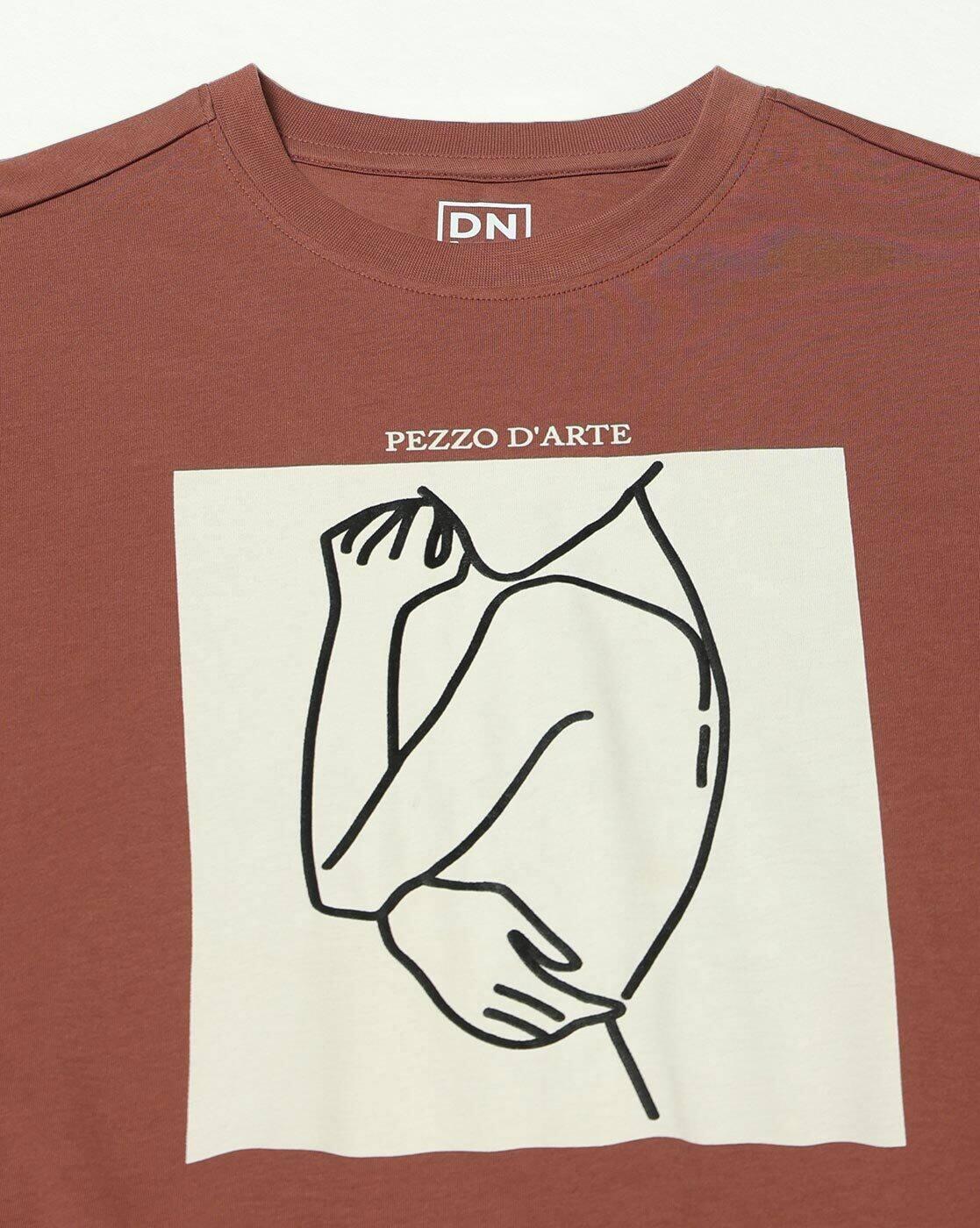 DNMX | Women Printed Loose Fit T-Shirt|5
