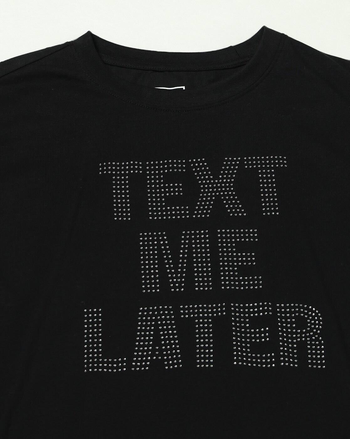 DNMX | Women Typographic Print Relaxed Fit Crew-Neck T-Shirt|5