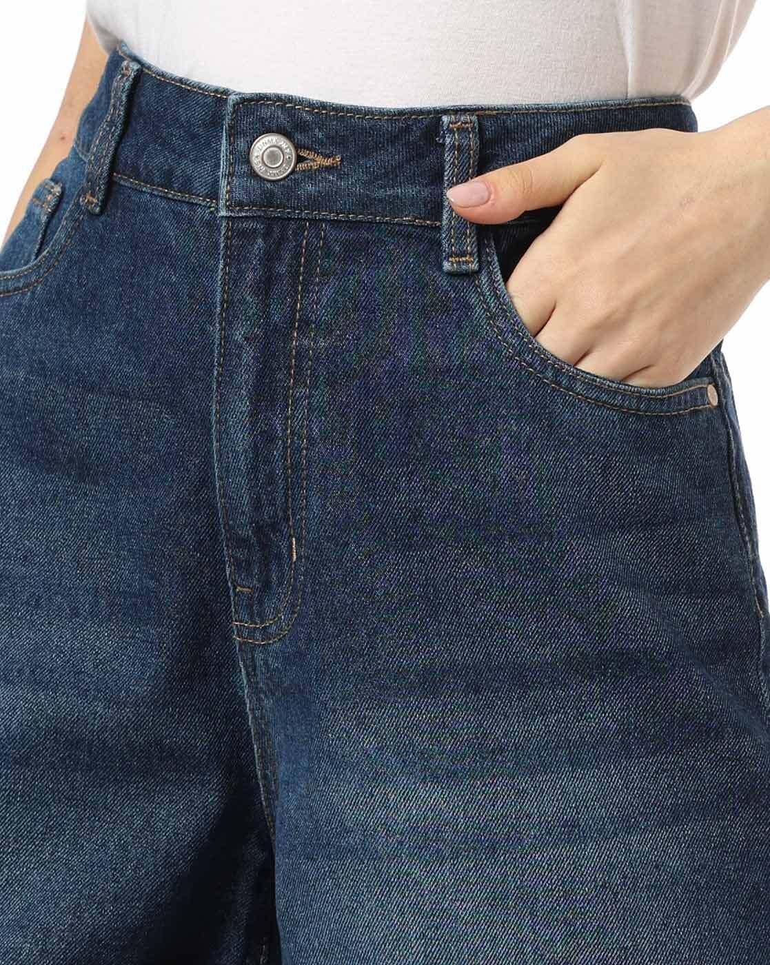 DNMX | Women High-Rise Regular Fit Denim Shorts|3