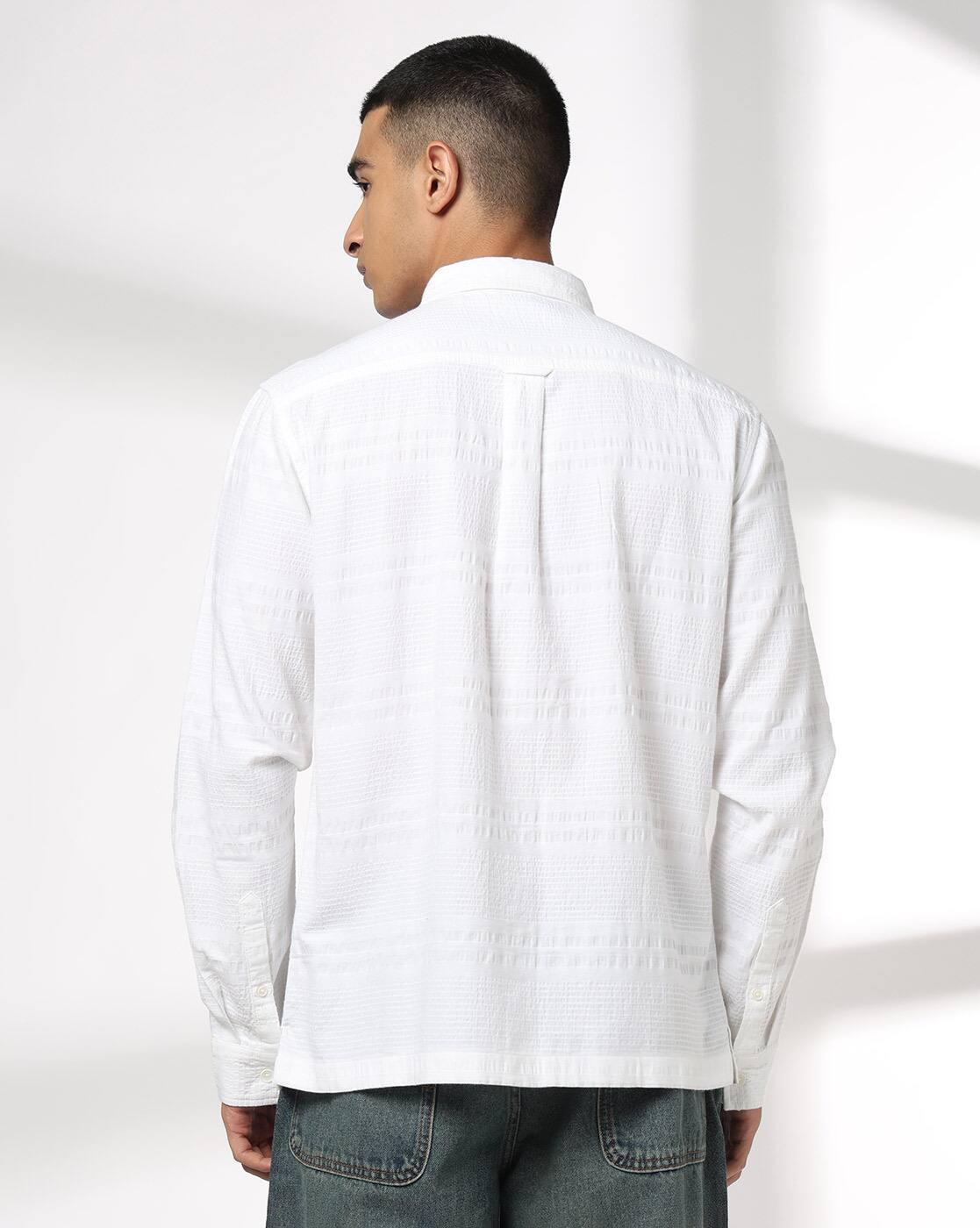 DNMX | Men Patterned Regular Fit Shirt with Patch Pockets|2