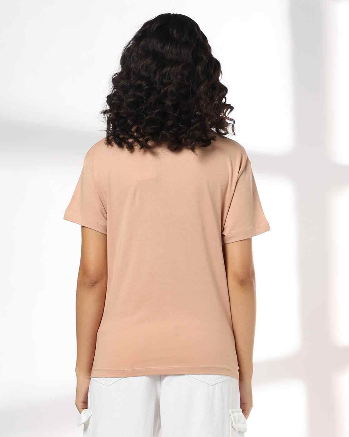 DNMX | Women Printed Loose Fit Crew-Neck T-Shirt|2