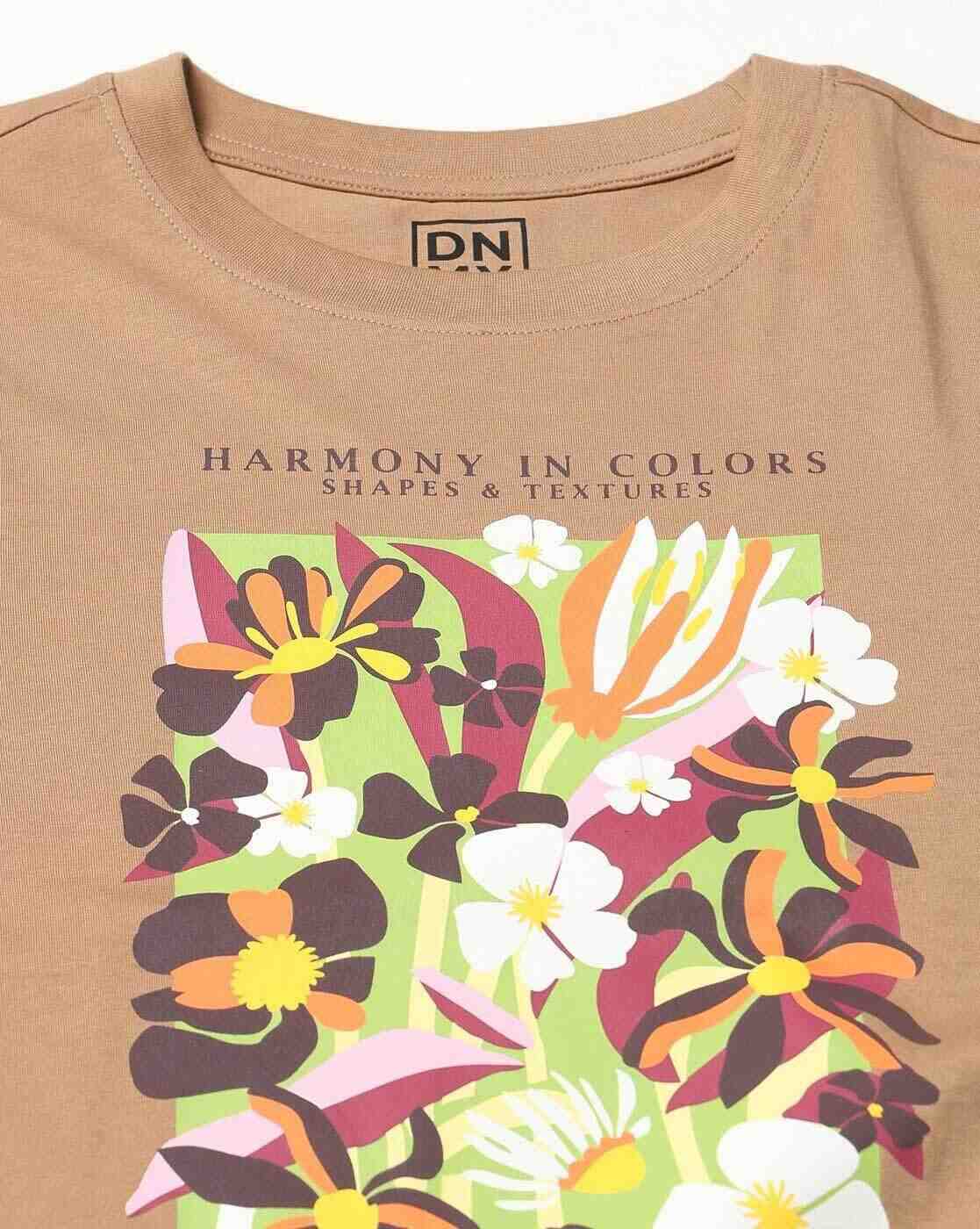DNMX | Women Printed Loose Fit Crew-Neck T-Shirt|4