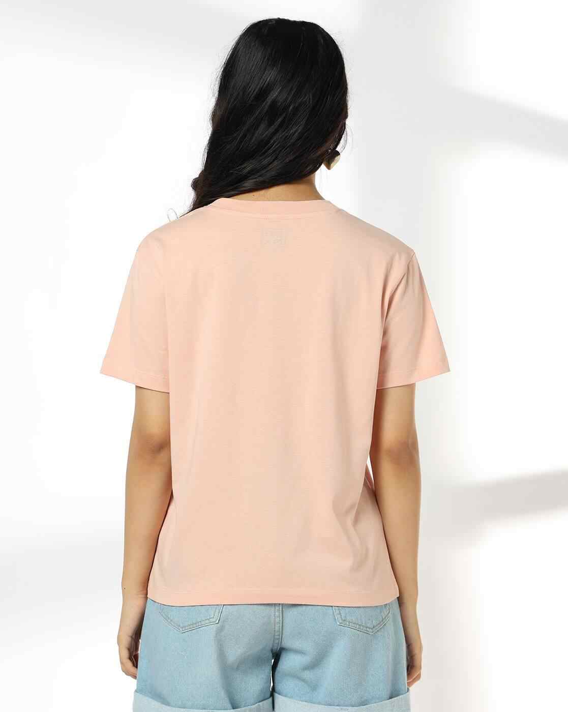 DNMX | Women Floral Print Relaxed Fit Crew-Neck T-Shirt|2