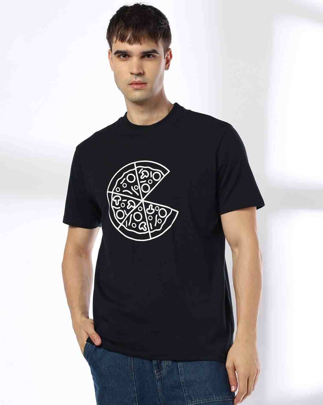 DNMX | Men Graphic Print Regular Fit Crew-Neck T-Shirt|0
