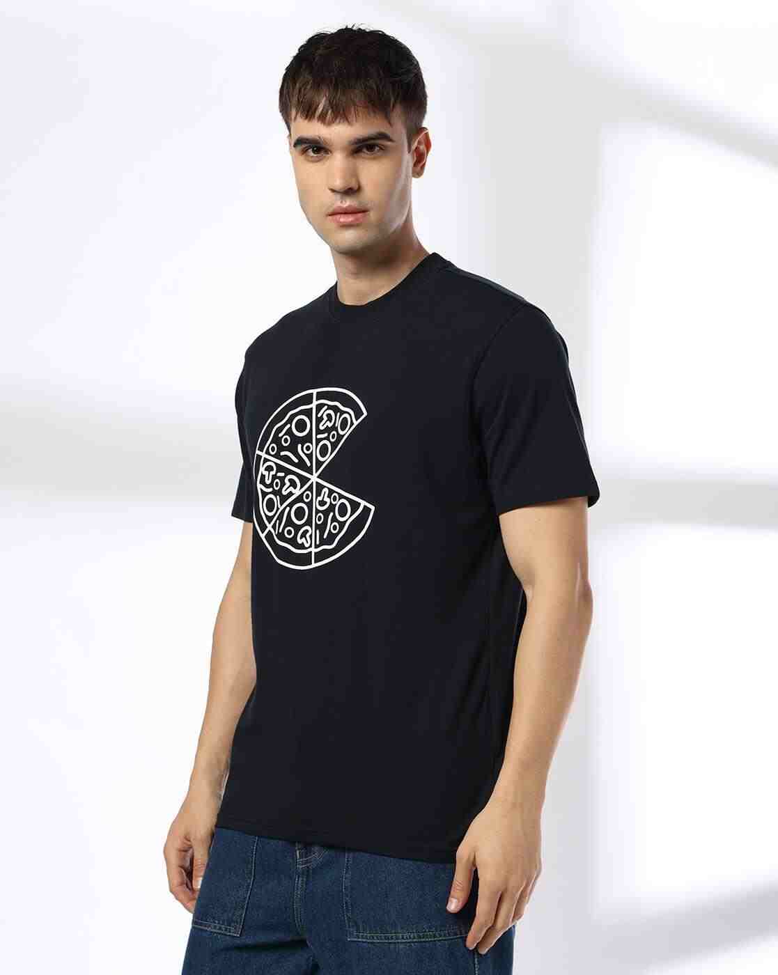 DNMX | Men Graphic Print Regular Fit Crew-Neck T-Shirt|1