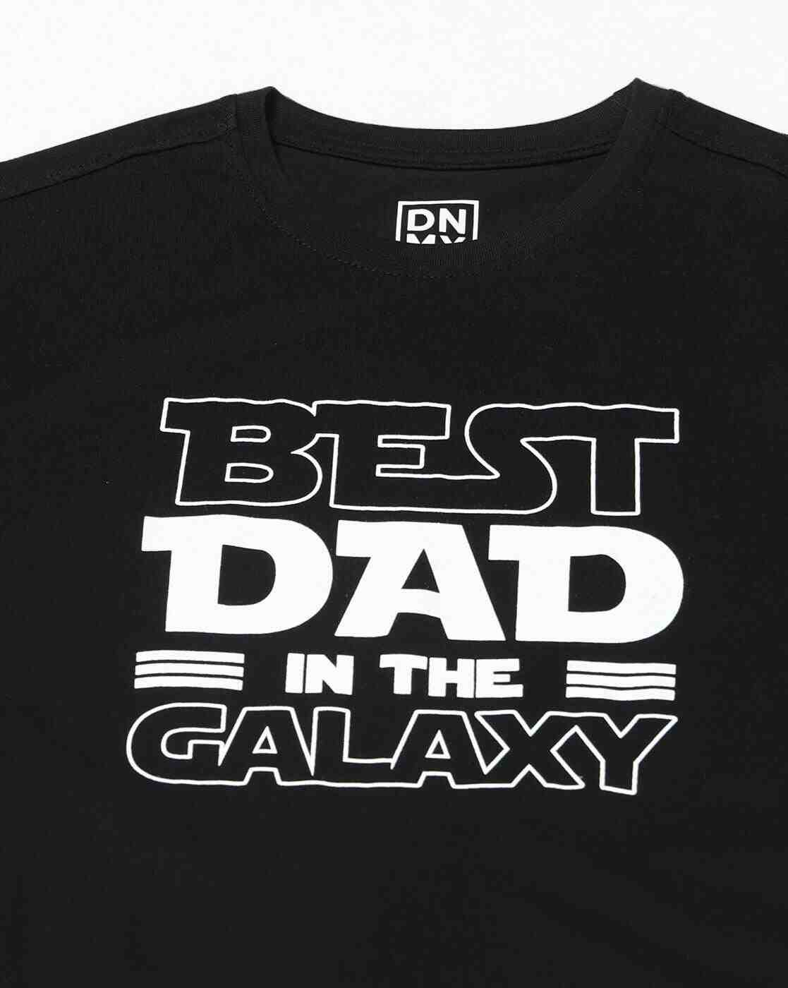 DNMX | Men Typographic Print Regular Fit Crew-Neck T-Shirt|2