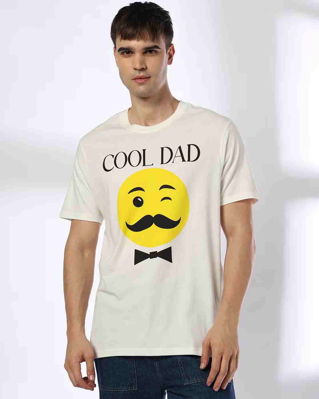 DNMX | Men Graphic Print Regular Fit Crew-Neck T-Shirt|0