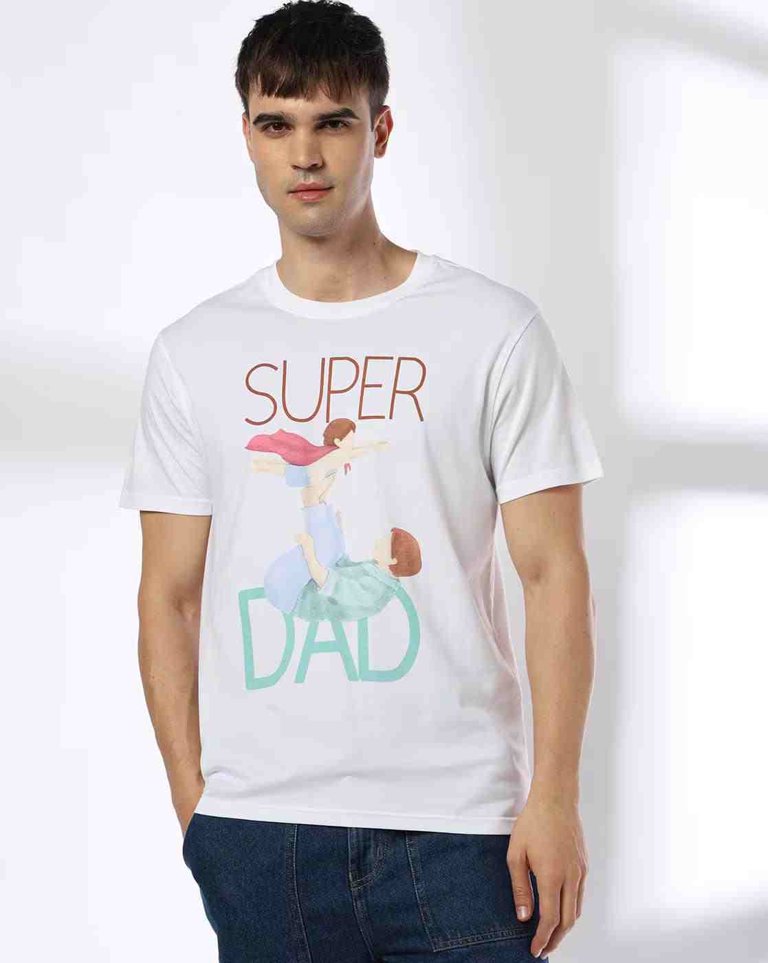 DNMX | Men Printed Regular Fit Crew-Neck T-Shirt|0