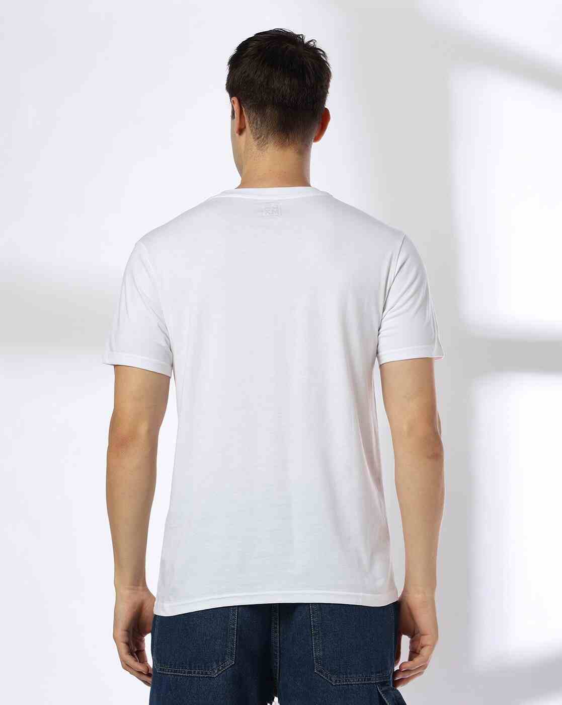 DNMX | Men Printed Regular Fit Crew-Neck T-Shirt|2