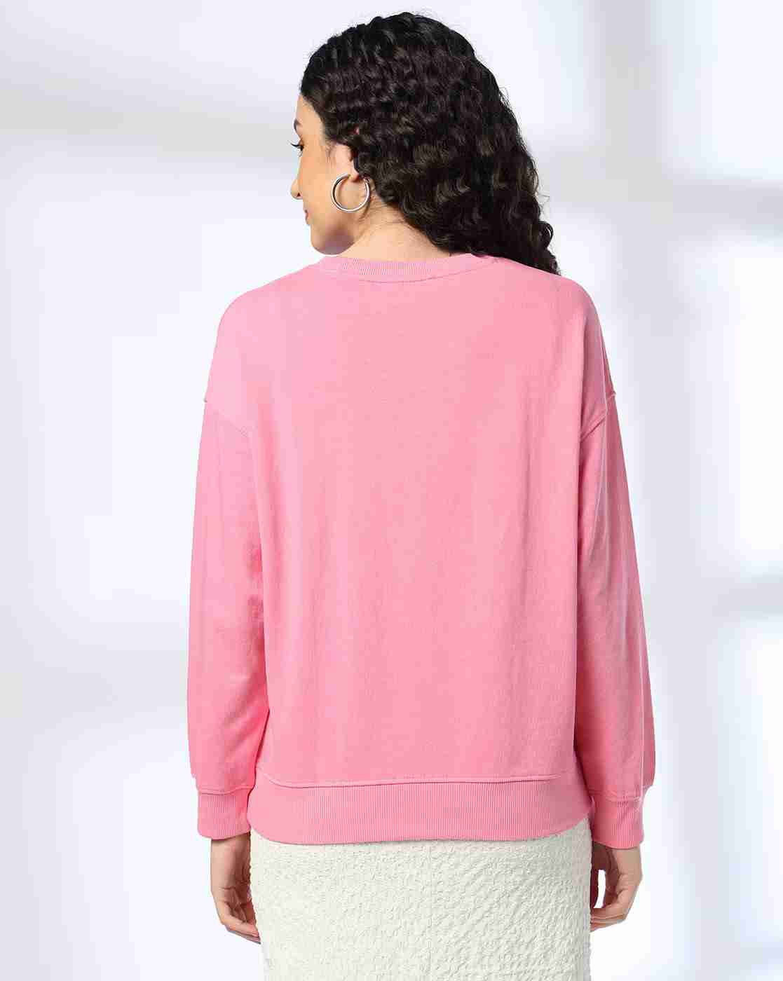 DNMX | Women Typographic Print Relaxed Fit Sweatshirt|2