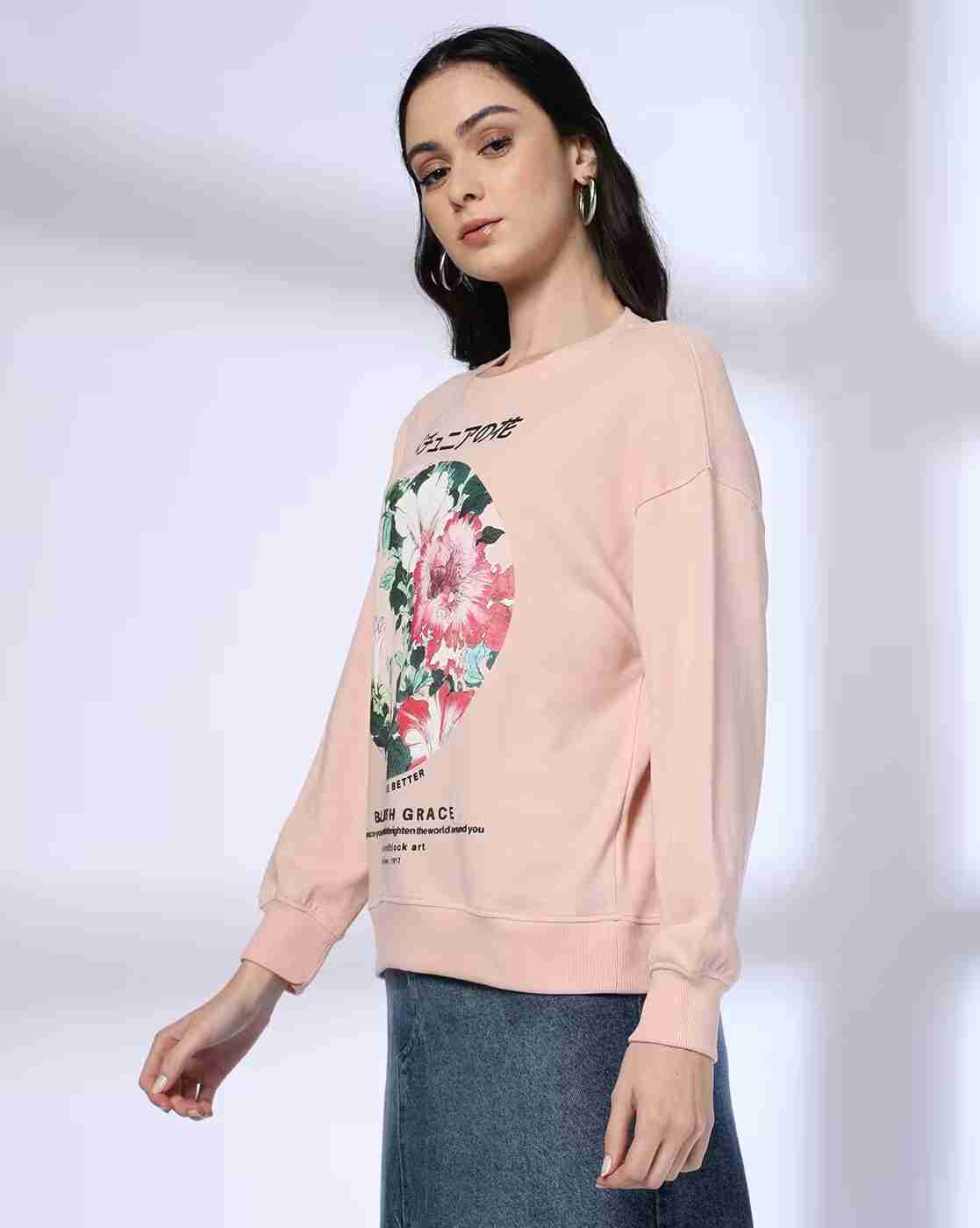 DNMX | Women Graphic Print Relaxed Fit Sweatshirt|1