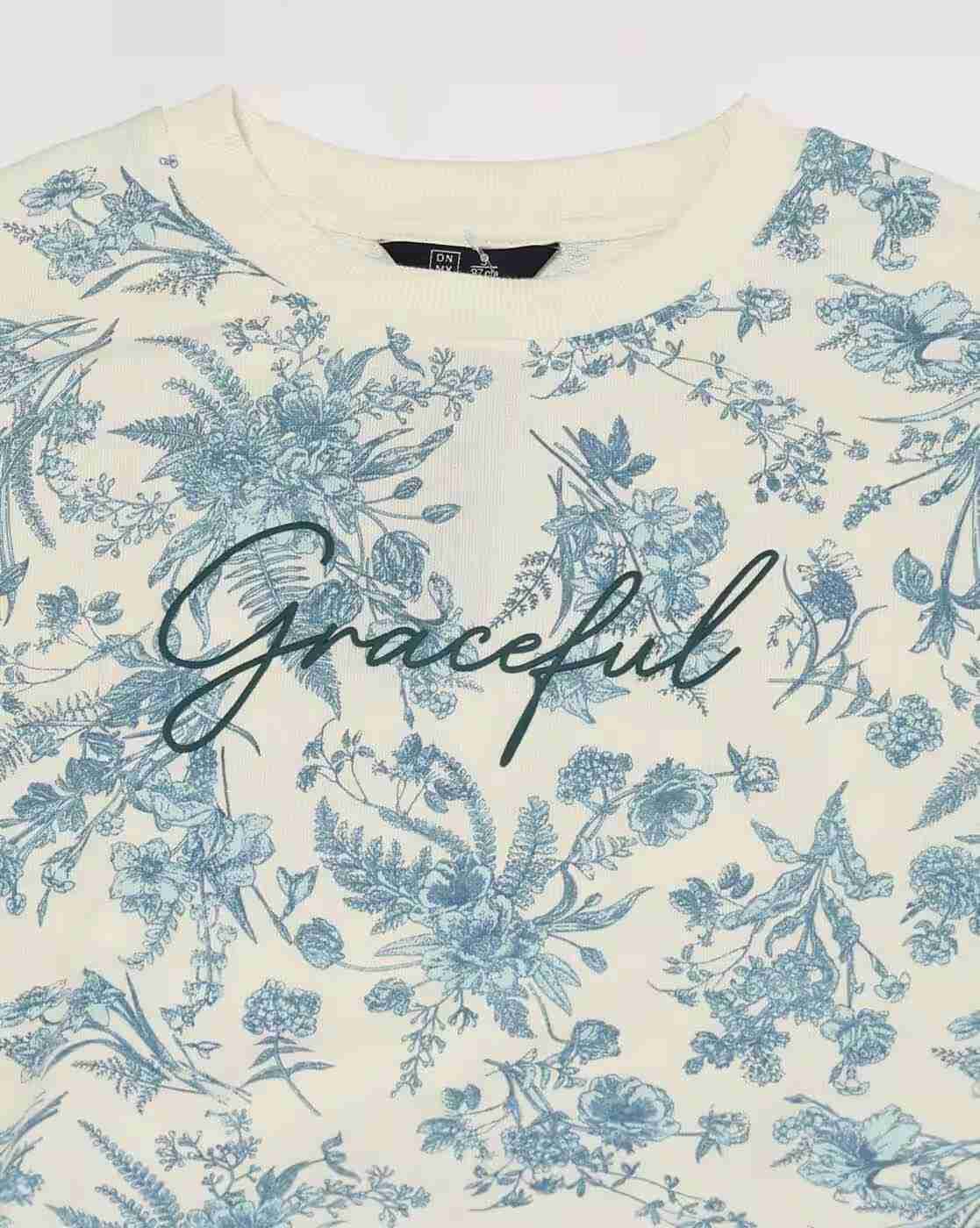 DNMX | Women Floral Print Relaxed Fit Sweatshirt|5